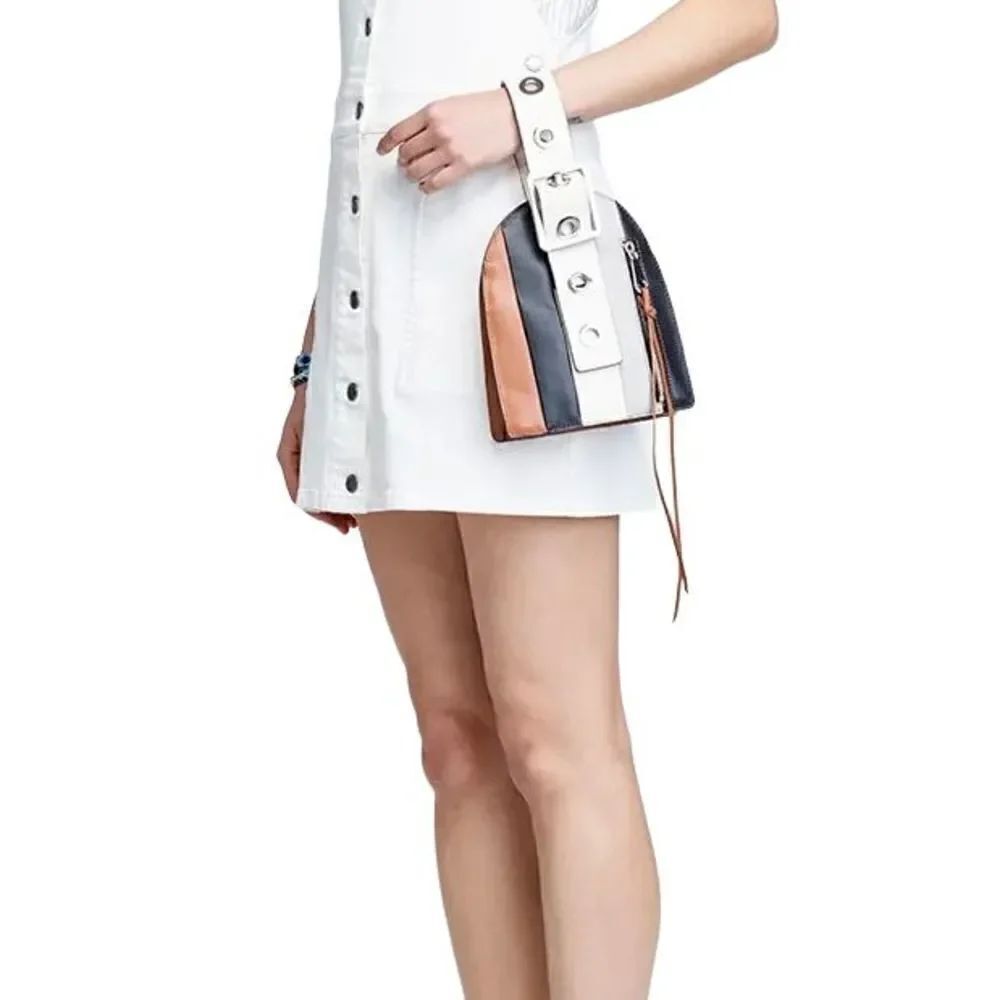 REBECCA MINKOFF Colorblock Hook Up Museum Wristlet Bag
